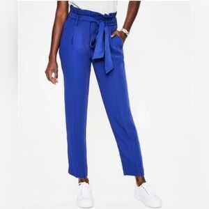 Boden Melina Cobalt Blue Paperbag Ankle Pants Size 2